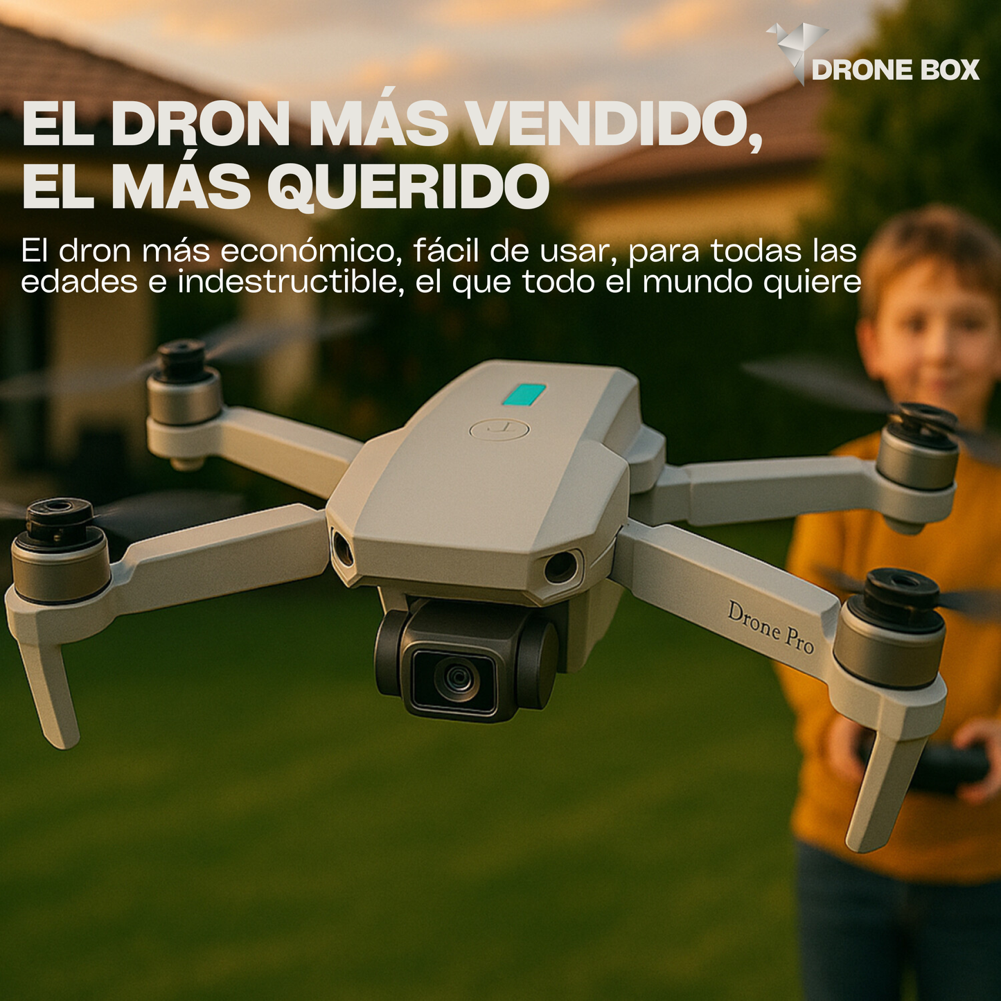 Dron Box con cámara y vuelo inteligente